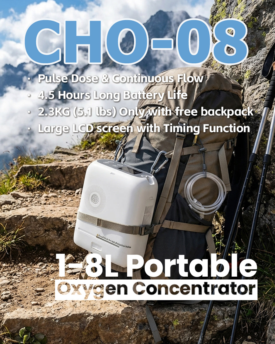 CHO-08 Portable Oxygen Concentrator: Lightweight Freedom for Travel, Hiking & Daily Use