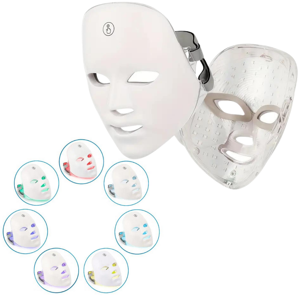 LED Far Infrared Silicone Mask With 155 Beads And 7 Different Lights For Skin Care-SP-1100