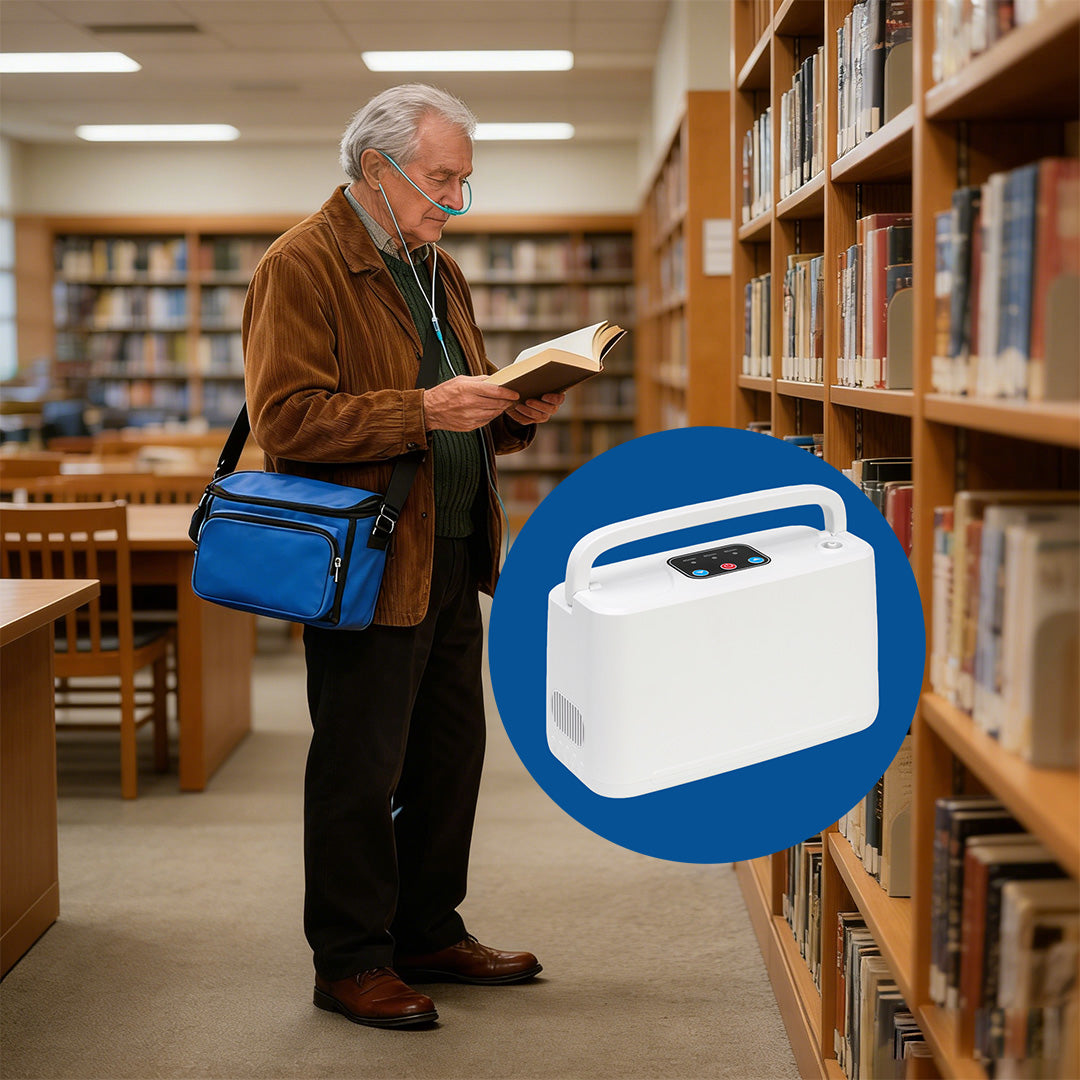 3L Pulse Dose Oxygen Concentrator With Long Time Battery —— HCN-03