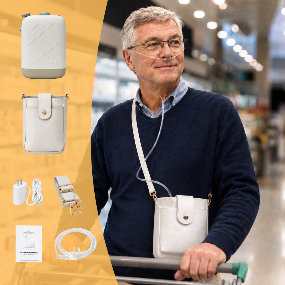 Lightweight 2 Liters Continuous Flow Portable Oxygen Concentrator — ROV-02