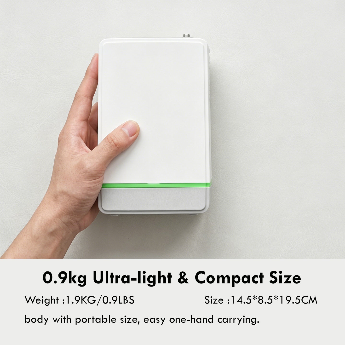 3L Portable Oxygen Concentrator With 8 Hour Battery - HCN-M01