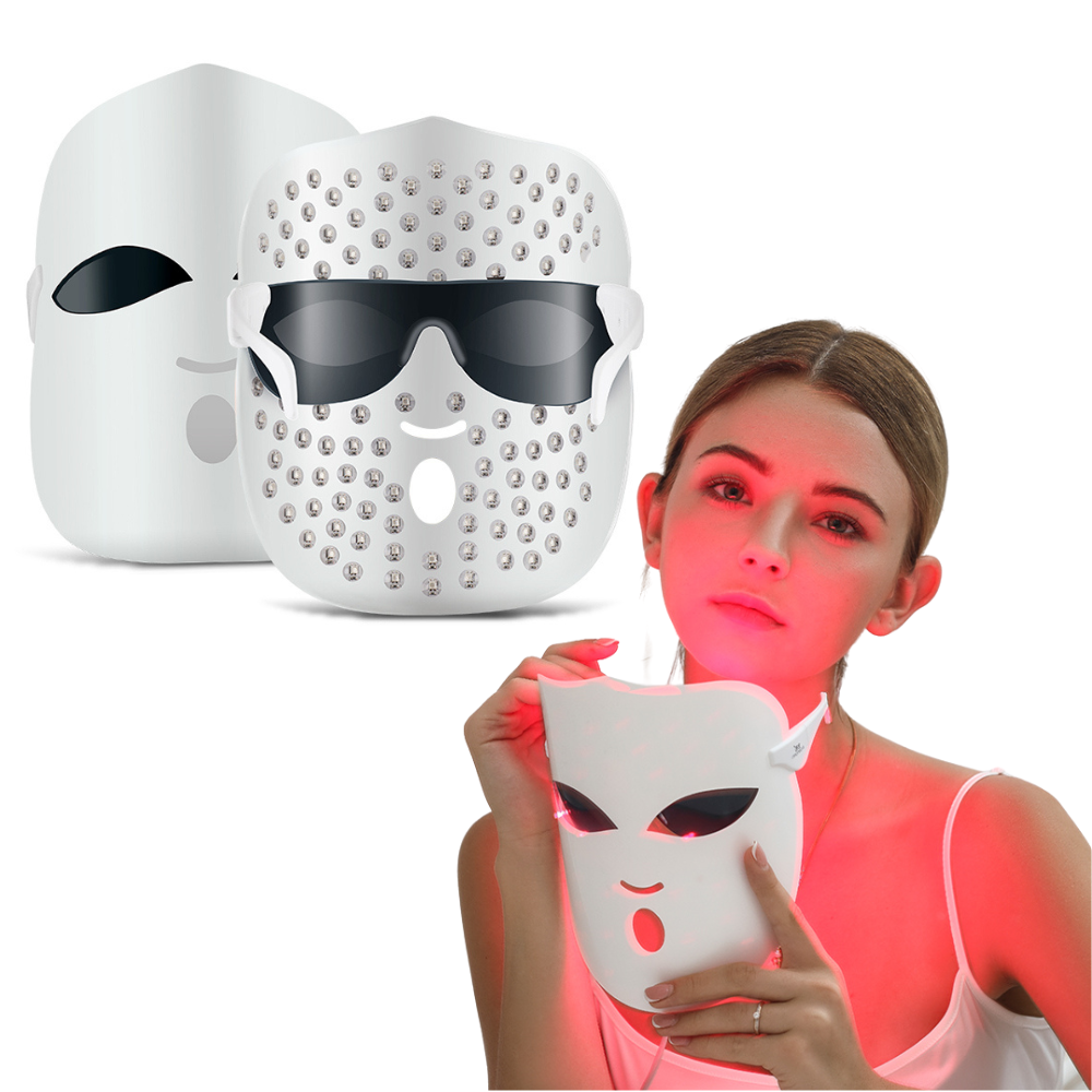 Three Colors LED Facial Mask Photon Rejuvenate Skin Wireless Mask Recovery Skin LED Therapy Mask 036S/036A