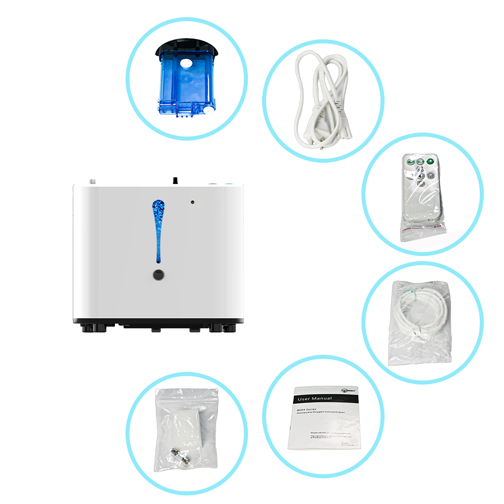 Lightweight Mini 6L Adjustable Continuous Flow Oxygen Concentrator - BE04