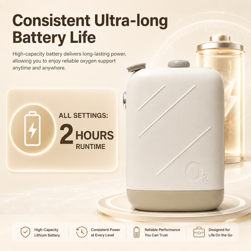 Up To 2‑Hour Battery Life