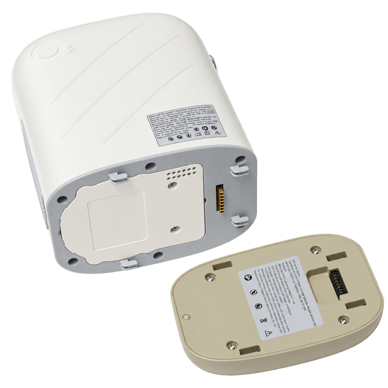 2 Liters Continuous Flow Portable Oxygen Concentrator with 2-Hours Battery — ROV-02