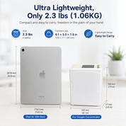 Lightweight 1-8L Pulse Dose & Continuous Flow Oxygen Concentrator For Travel Use —— CHO-06
