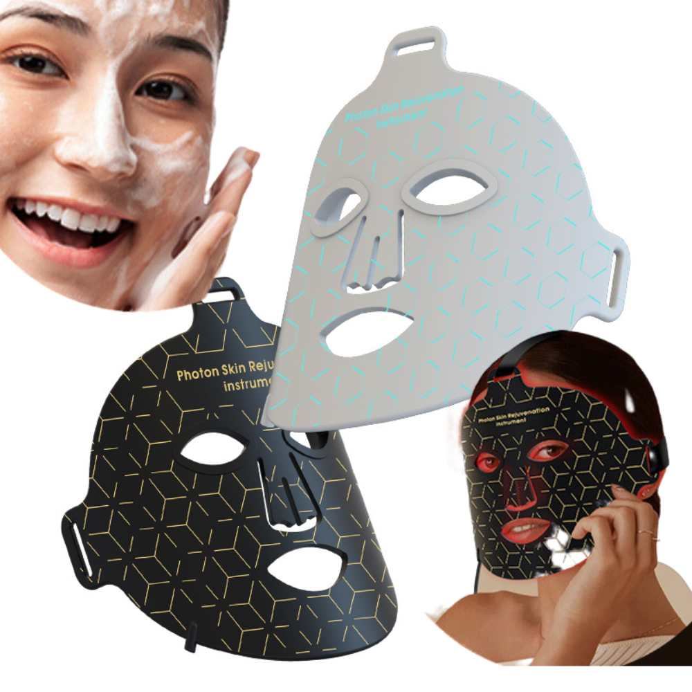 Skin Rejuvenation LED Light Therapy Silicone Mask Waterproof Beauty Mask - SM-2309