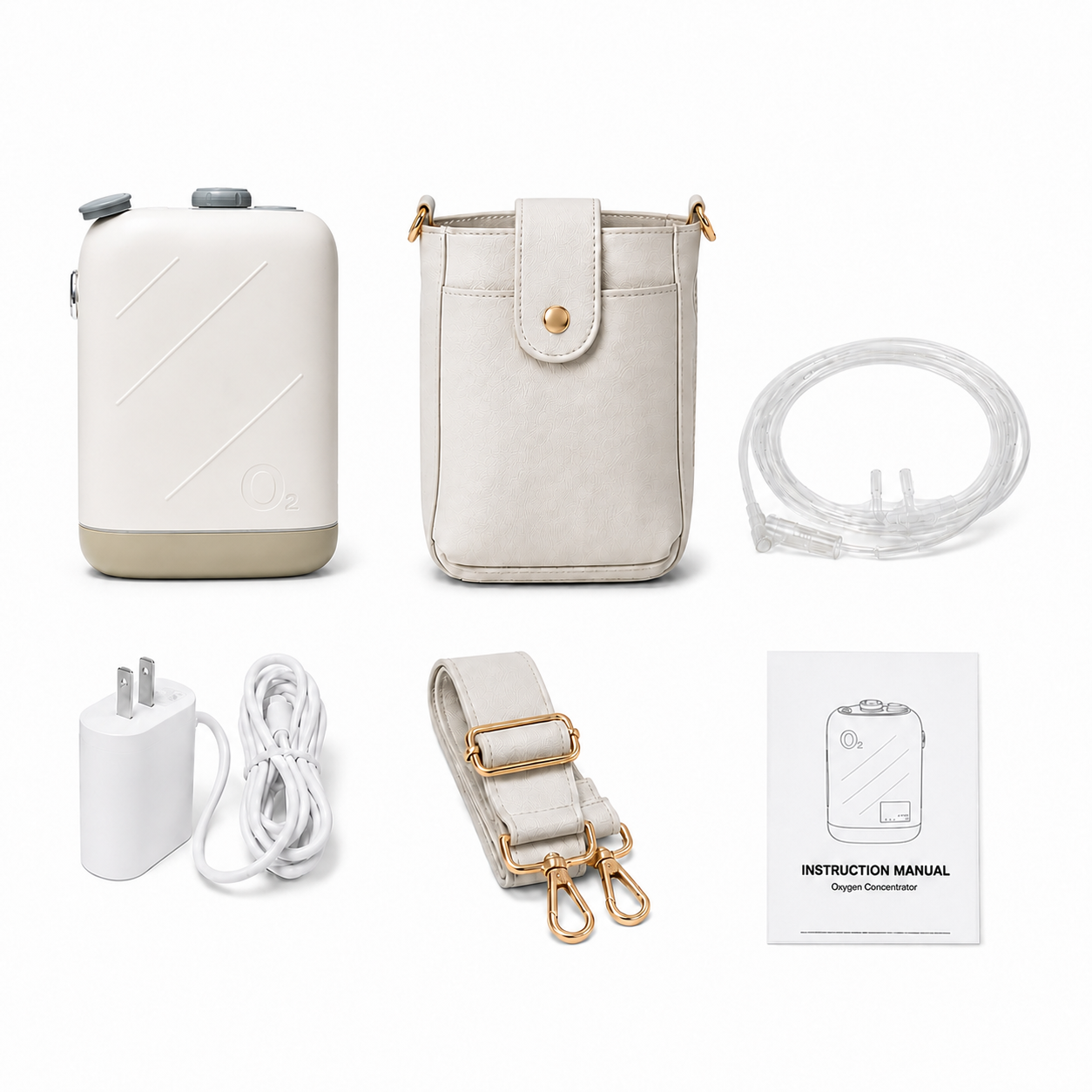 2 Liters Continuous Flow Portable Oxygen Concentrator with 2-Hours Battery — ROV-02