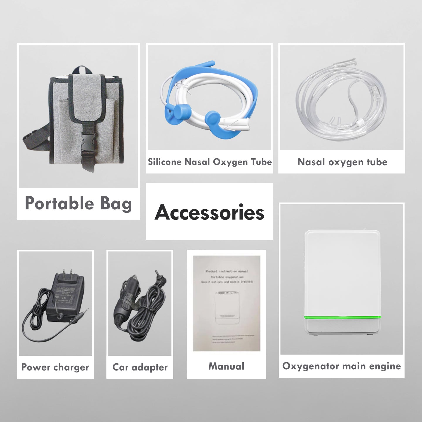 3L Portable Oxygen Concentrator With 8 Hour Battery - HCN-M01