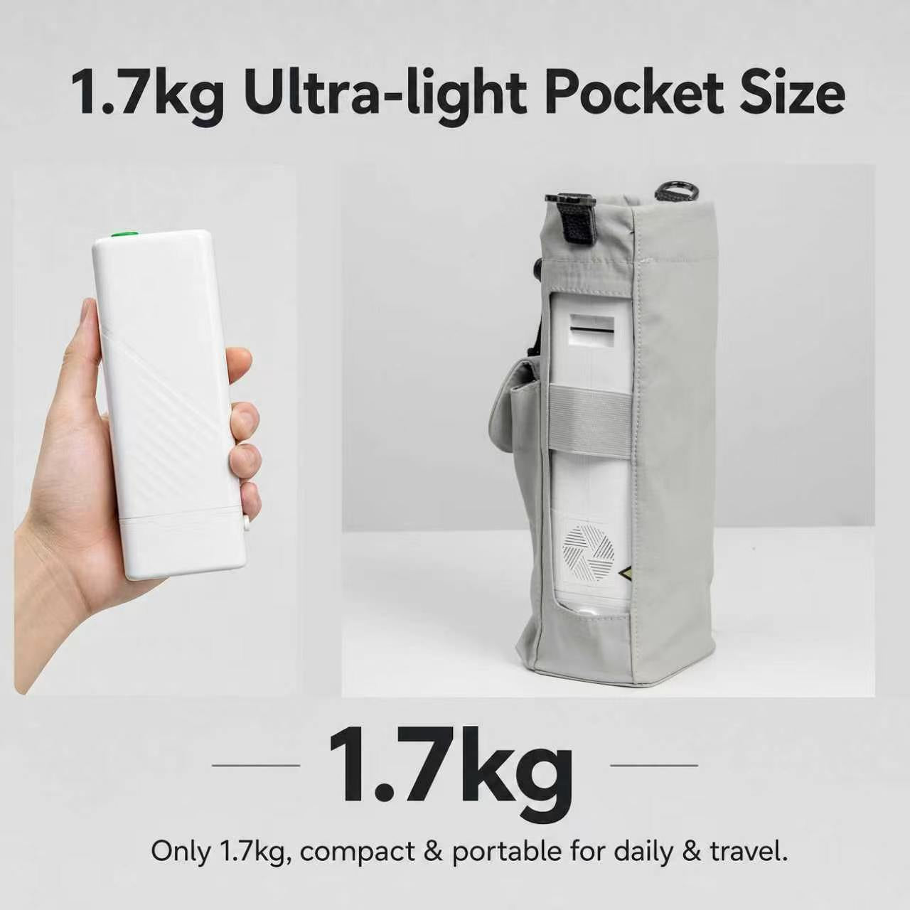 1-5L Travel Use Pulse Dose Portable Oxygen Concentrator - ROV-03